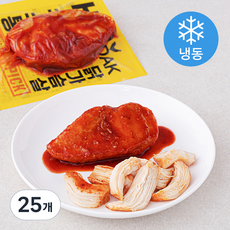 허닭 PICK 소스 통 닭가슴살 닭갈비맛 (냉동), 100g, 1개입, 25개