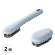 피어니스트 클린 신발 세탁 청소용 브러쉬 2종 세트, 블루, 2세트