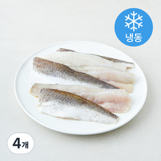 프리미어 잔가시까지 제거한 대한민국 순살 민대구살 (냉동), 4개, 500g