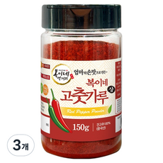 복이네먹거리 중국산 고춧가루 보통맛 김치용 상 용기형, 150g, 3개