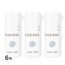 살림소 발포 세정제 텀블러 클리너, 40g, 6개