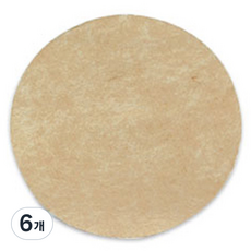 누보 홈브루 라운드 필터 60mm 100p, 브라운, 6개
