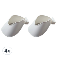 withWIN 간편 헤어드라이기 걸이, 화이트, 4개