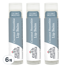 Earth Mama Angel 嬰兒潤唇膏 4ml, 椰子, 6個