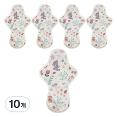 이채 일체형 순면 생리대 화이트코이, 10개, 1개입, 대형