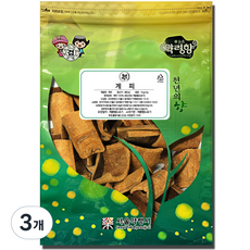 천지가약초 잘게 썰린 육계 계피, 1kg, 3개