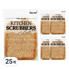 이지웰 식빵 손뜨개 수세미, 25개, 1개입