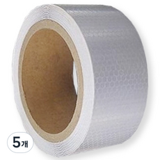TIS 高亮度蜂巢反光膠帶, 白色, 5個