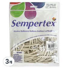 셈퍼텍스 요술풍선 160S 50p, 파스텔더스크 크림, 3개