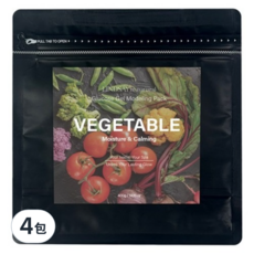 韓國 LINDSAY re:natural 蔬菜軟膜粉 400g 保濕舒緩 深層清潔 多種膚質適用, 1入, 4包