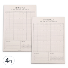 PAPERIAN Life Pad A5 計劃本, 月計畫, 60張, 4個