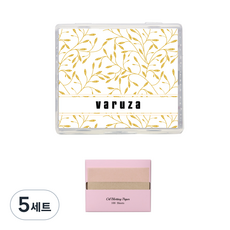 바루쟈 거울케이스 기름종이 마, 400매입, 5세트