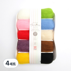 Hamanaka 品牌紗線 Acklen 毛氈 10 件組 H441-142, 混色（H441-142-1), 4組