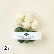프리미엄 손질 브로콜리 앤 컬리플라워, 200g, 1개입, 2개