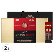 정원삼 6년근 고려홍삼정 365스틱 50p, 500g, 2개