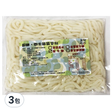年方十八 微卡蒟蒻烏冬麵 超纖微卡 零澱粉 零膽固醇 零防腐劑 天然蒟蒻 富含膳食纖維, 180g, 3包