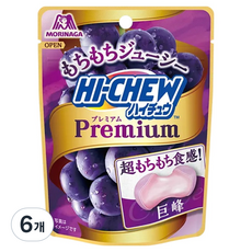 MORINAGA 森永 Hi-Chew 優質葡萄軟糖, 32g, 6個