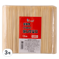 Living Well 經濟型多用途竹籤 15cm, 3個, 1000入