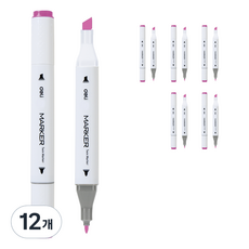 deLi 得力 三角雙頭麥克筆 125 70803A, 1 種顏色, 12個