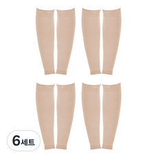 Block Mart小腿壓力襪 2雙 米色, 6組