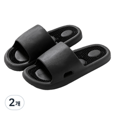 Bonitory 柔軟足部按摩指壓拖鞋 260mm, 2個, 黑色