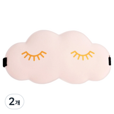 KODACHIEF 日常時尚感睡眠眼罩 嬰兒爽身粉睫毛款 20 x 10.5 cm, 2個