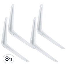 Rudin置物架支架固定底座 特大, 白色, 8個