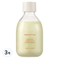 아로마티카 글로우 비타 파우더 워시 오렌지 네롤리, 60g, 3개