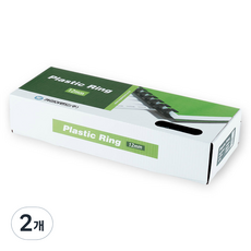 카피어랜드 플라스틱링 100개입, 12mm, 블랙, 2개