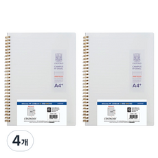 OXFORD 밀키웨이 Milkyway PP 스프링노트 A4 좌철 80매 라인, 4개