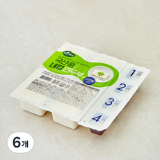 맑은물에 국산콩 네컵 연두부와 오리엔탈소스, 396g, 6개