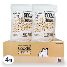 코들 반려동물 동결건조 간식, 치킨트릿, 500g, 4개