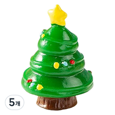 정월마켓 크리스마스 트리 장식 피규어 타입7, 5개