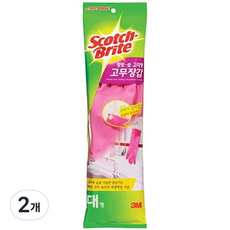 3M Scotch-Brite 百利 黃土炭環形橡膠手套, 2個