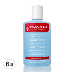 MAVALA 指甲油卸甲水 藍色, 100ml, 6個