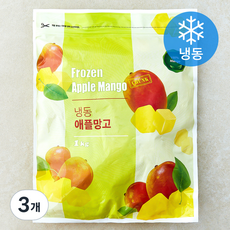 페루산 맥그로우앤마리 애플망고 (냉동), 3개, 1kg