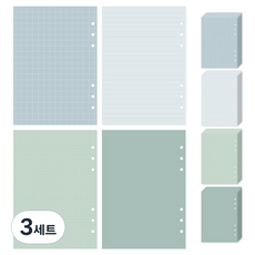 Monolike Plan Ver 2 A5 6孔活頁手帳內頁 B套組, 3套