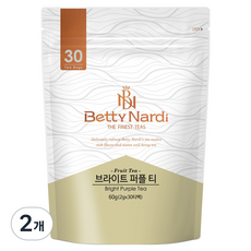 베티나르디 브라이트 퍼플 허브차 삼각티백, 2g, 2개, 30개입