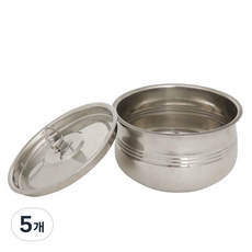 키친프리 스텐 다용도 항아리 대, 1360ml, 5개