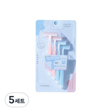 피어니스트 여성 제모 왁싱 면도기 핑크 2p + 블루 2p 세트, 5세트, 4개입