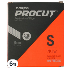 DORCO 多可樂客 Pro-cut 美工刀補充刀片 S 100入, 6個
