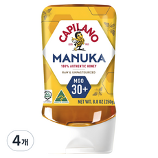 카필라노 마누카꿀 MGO 30플러스, 250g, 4개