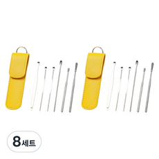 뷰리끄 휴대용 올인원 귀클리너 6종 세트 옐로우, 8세트