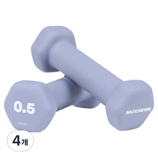SKECHERS 寬版六角啞鈴, 4個, 0.5kg