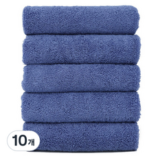 CLAUMAN Simply 洗臉毛巾 150g 40支 精梳棉, 10個, 深藍色