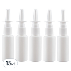 溫馨小舖 鼻噴瓶 生理食鹽水 清洗空瓶 容器 白色 30ml, 15個