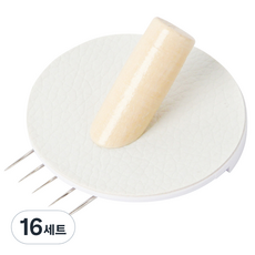 모노플랫 원목 똑또기핀 원형 1구 벽지핀 2p, 혼합색상, 16세트