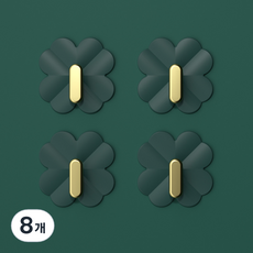 PEONIST 充滿幸運的幸運草掛鉤, 8個, 綠色