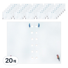 빅드림 꾸꾸까까 6공 다이어리 그림속지 무지노트, 20매, 20개