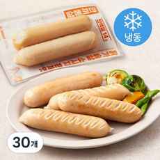 한끼통살 닭가슴살 더블 소시지 훈제맛 (냉동), 100g, 1개입, 30개
